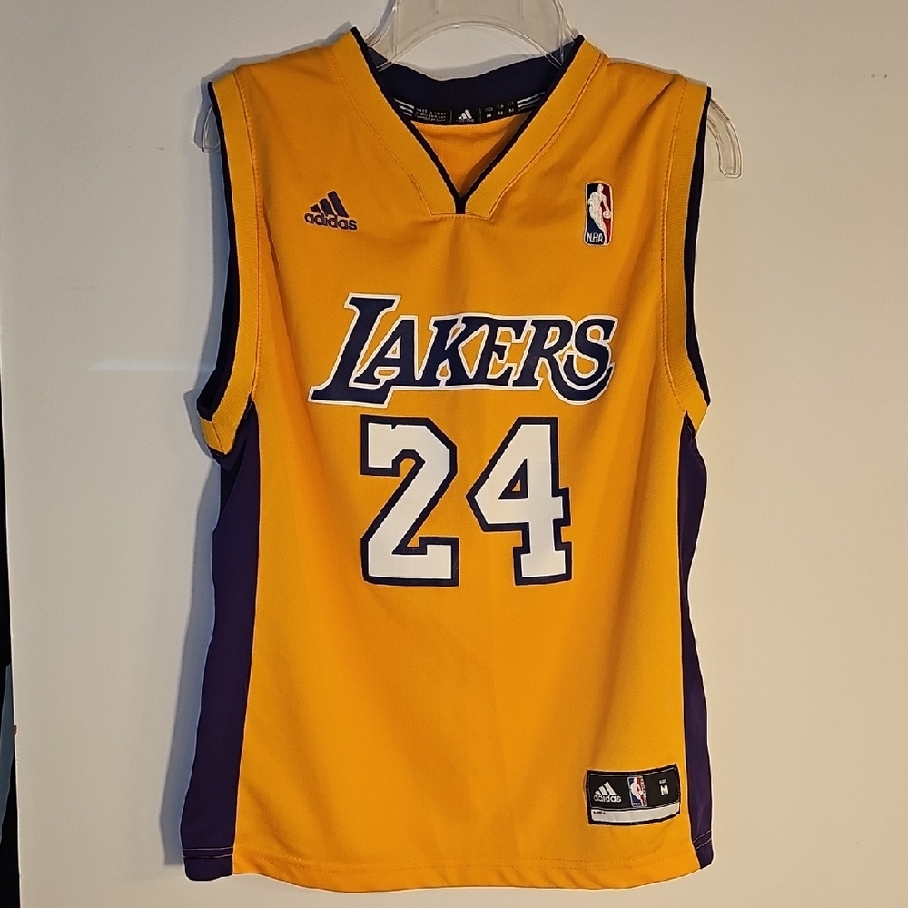Unisex Adidas Lakers Yellow Basketball Jersey